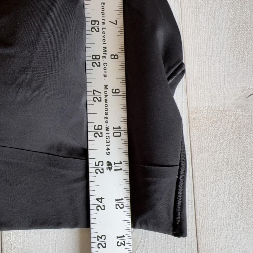 Lululemon Sports Bra Womens Large Black Crossback Longline Stretch Logo Yoga - Picture 6 of 7